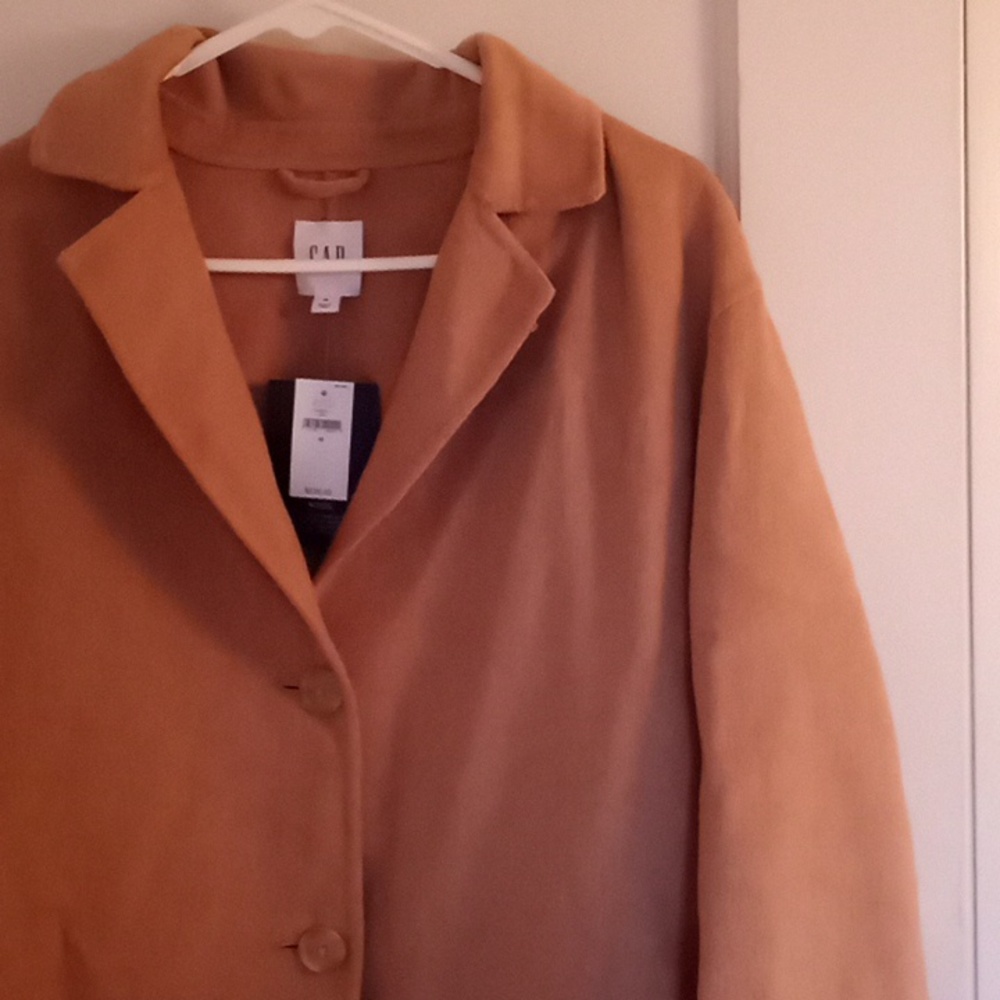 GAP  Camel Wool Coat - Picture 3 of 12